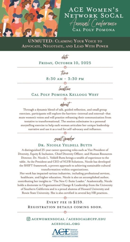 October Event ACE Women's Network SoCal Annual Conference